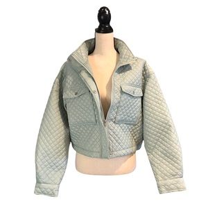 NWT CiSONO Mint color jacket with zipper and button